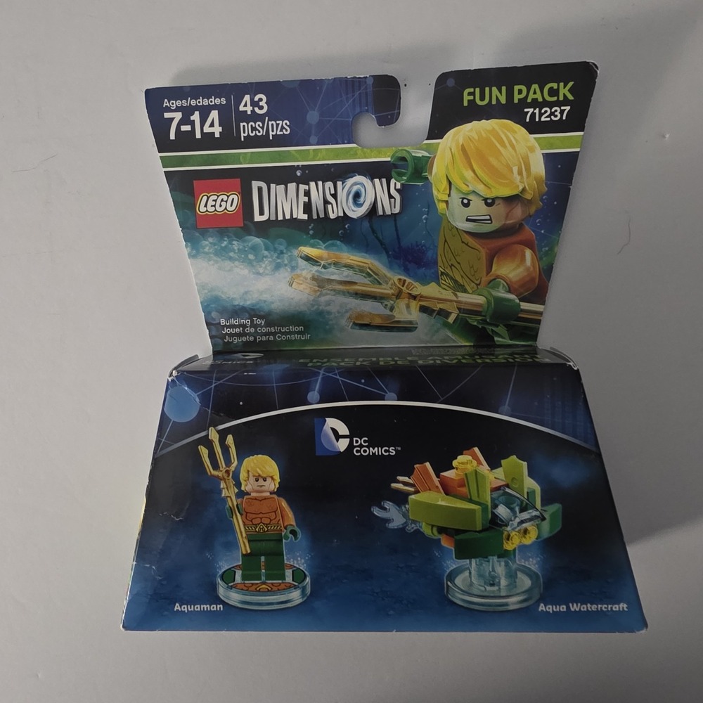 LEGO DIMENSIONS: Aquaman Fun Pack (71237) New Sealed: Box Has Some Slight Damage